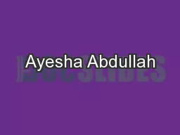 Ayesha Abdullah