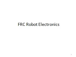 FRC Robot Electronics