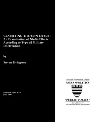 CLARIFYING THE CNN EFFECT An Examination of Media Effe