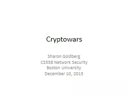 Cryptowars