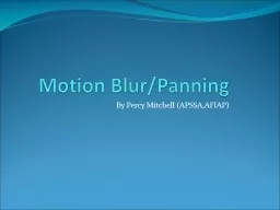 Motion Blur/Panning