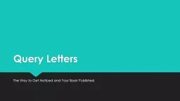Query Letters