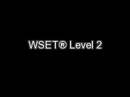 WSET® Level 2
