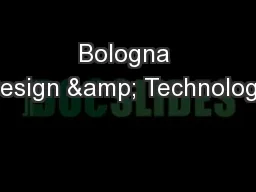 Bologna Design & Technology