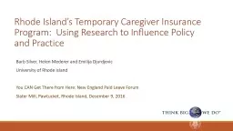 Rhode Island’s Temporary Caregiver Insurance Program:  Us
