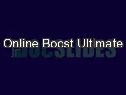 Online Boost Ultimate
