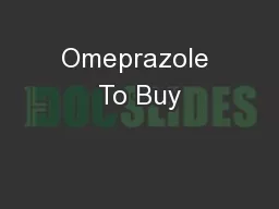 Omeprazole To Buy