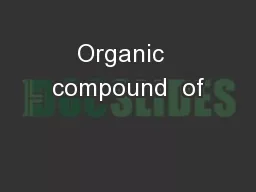Organic  compound  of