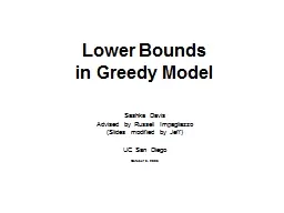 Lower Bounds