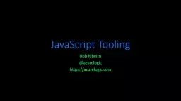 JavaScript Tooling