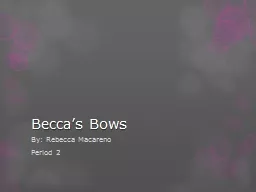 Becca’s