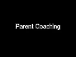 Parent Coaching