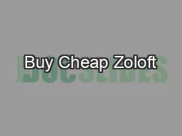 Buy Cheap Zoloft