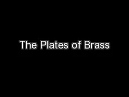 The Plates of Brass