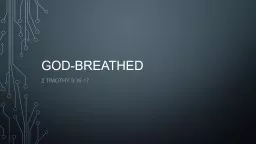 God-breathed