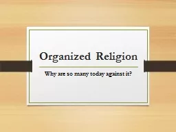 Organized Religion
