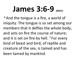James 3:6-9