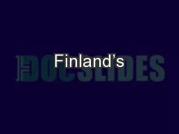 Finland’s