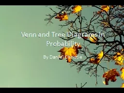 Venn and Tree Diagrams in Probability