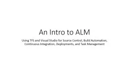 An Intro to ALM