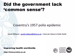 Did the government lack ‘common sense’?