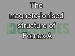 The magneto-ionised structure of Fornax A