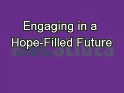 Engaging in a Hope-Filled Future
