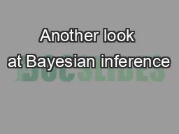 Another look at Bayesian inference