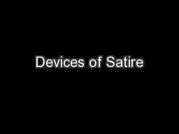 Devices of Satire