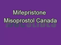 Mifepristone Misoprostol Canada