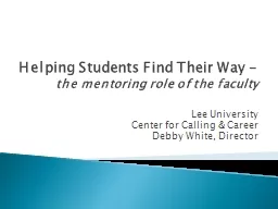 Helping Students Find Their Way -