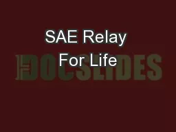SAE Relay For Life