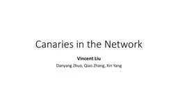Canaries in the Network