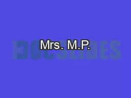 Mrs. M.P.