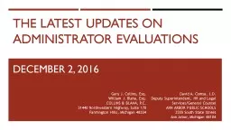 The Latest updates on administrator evaluations