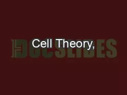 Cell Theory,