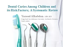 Dental Caries Among Children and