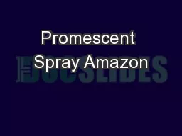 Promescent Spray Amazon