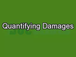 Quantifying Damages