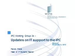 IPC Working Group 34 -