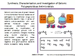 Synthesis, Characterization, and Investigation of