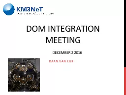 DOM integration meeting