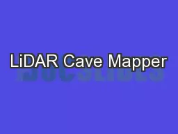 LiDAR Cave Mapper