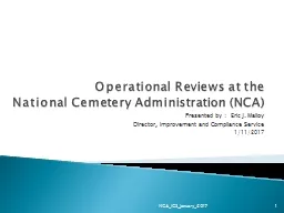 Operational Reviews at the