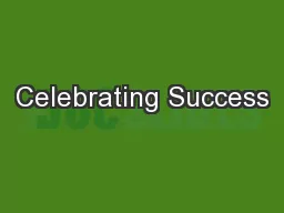 Celebrating Success