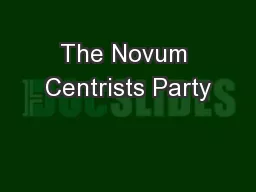 The Novum Centrists Party