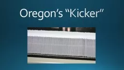 Oregon’s “Kicker”
