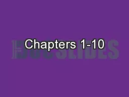 Chapters 1-10