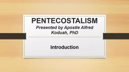 PENTECOSTALISM
