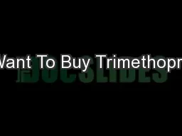I Want To Buy Trimethoprim